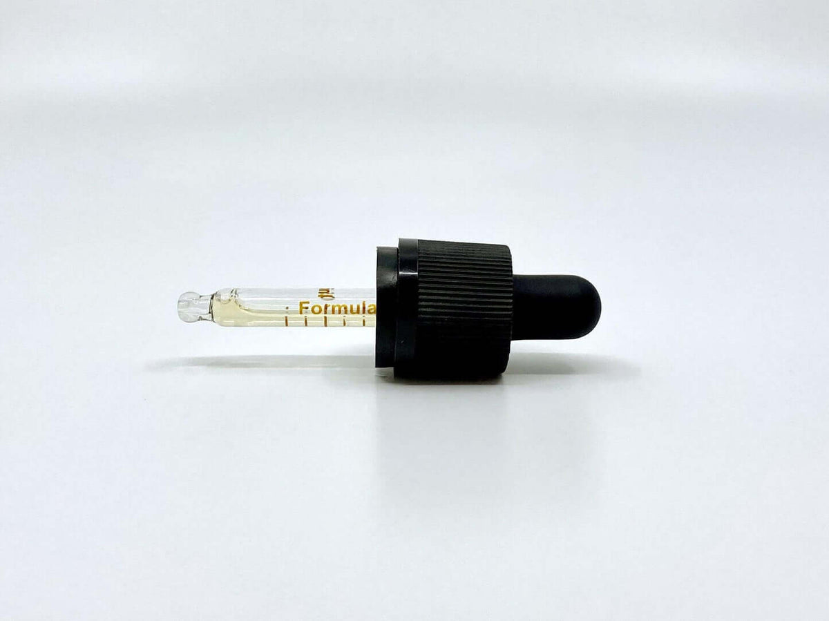 Dropper pipette of Formula Swiss CBD oil in olive oil