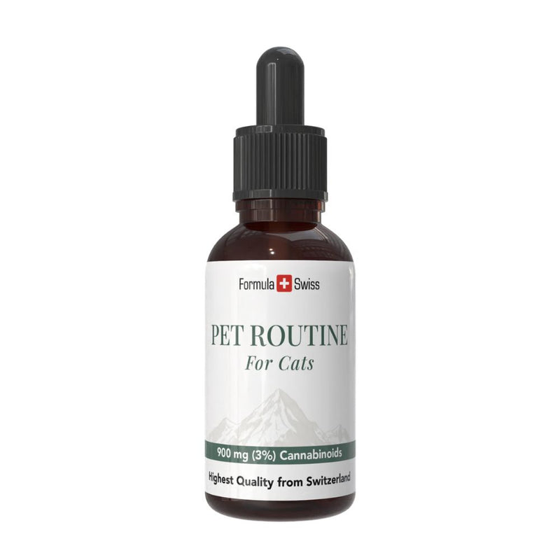 Formula Swiss Pet Routine for Cats, CBD oil with 3% CBD, dropper bottle