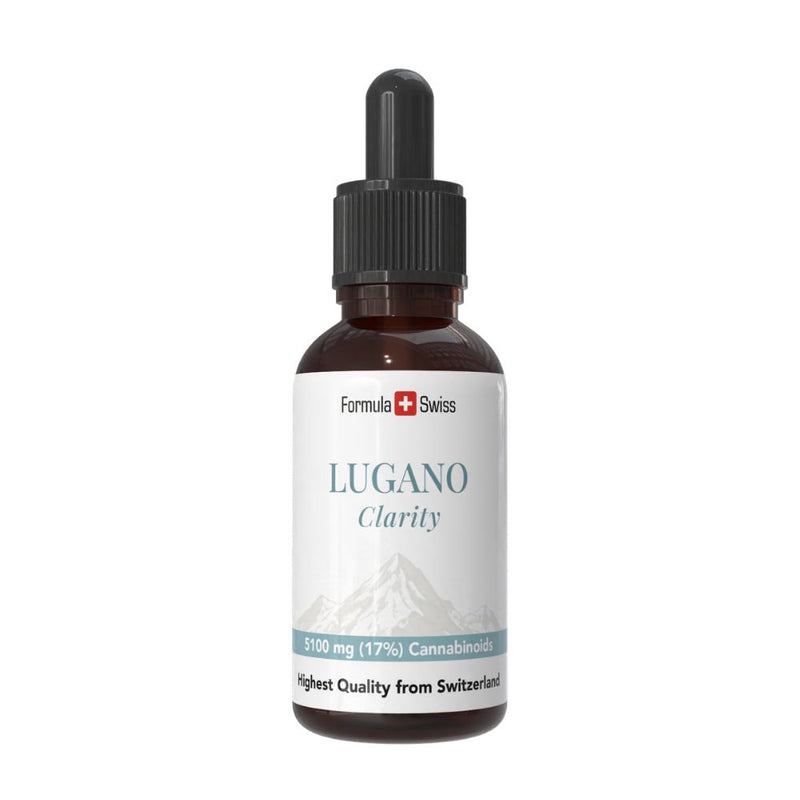Formula Swiss Lugano Clarity CBD oil, 17% THC-free, dropper bottle